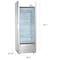 Premium Levella 12.5 cu. ft. Commercial Display Refrigerator One Glass Door Merchandiser in Silver PRF125DX - alternate 2